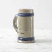 Moderne kerstboom bierpul (Voorkant links)