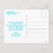 Moderne Kerstboom Blauwe Sterren Lichten op Zwart Feestdagenkaart (Achterkant)