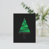 Moderne Kerstboom Briefkaart (Staand voorkant)