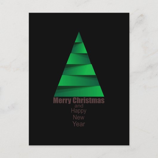 Moderne Kerstboom Briefkaart (Voorkant)