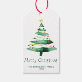 MODERNE KERSTBOOM CADEAULABEL