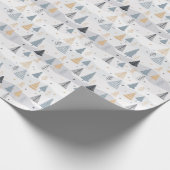 Moderne kerstboom cadeaupapier (Hoek)