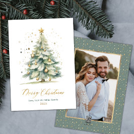 Moderne kerstboom Een foto Kerstmis Kaarten