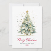 Moderne kerstboom Een foto Kerstmis Kaarten (Voorkant)