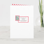 moderne kerstboom- en sierkunst feestdagen kaart (Achterkant)