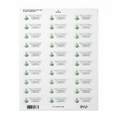 MODERNE KERSTBOOM ETIKET (Full Sheet)