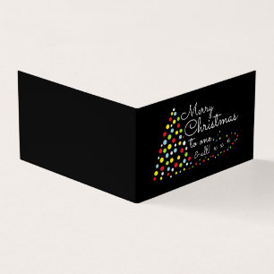 Moderne kerstboom, familie foto kerst Kaart Visitekaartje