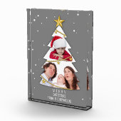 Moderne kerstboom Foto Collage Gray (Rechts)