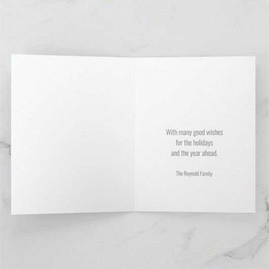 Moderne kerstboom Foto Collage Gray Kaart (Binnen)