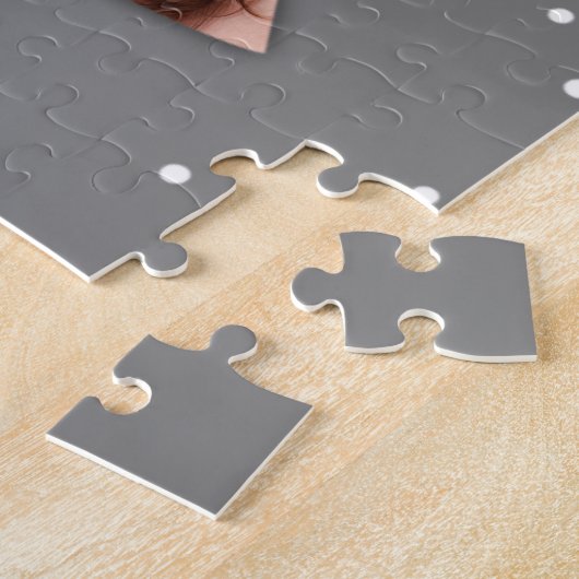 Moderne kerstboom Foto Collage Gray Legpuzzel (Zijkant)