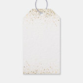 Moderne kerstboom fotocollage cadeaulabel (Achterkant)