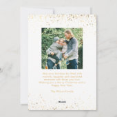 Moderne kerstboom fotocollage feestdagenkaart (Achterkant)