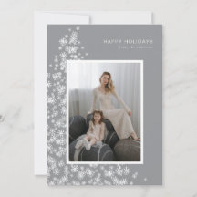 Moderne kerstboom gemaakt van sneeuwvlokken