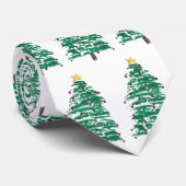 Moderne Kerstboom Heren Das (Opgerold)
