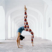 Moderne Kerstboom Herhaling – Feestelijke Beige Leggings