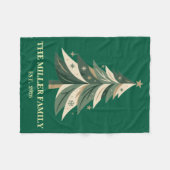 Moderne Kerstboom Illustratie Fleece Deken (Voorkant (Horizontaal))