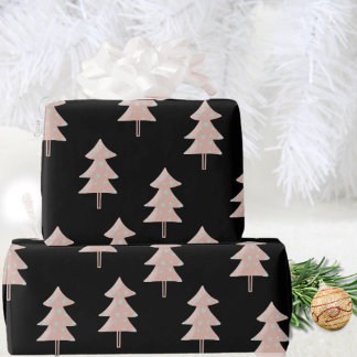 Moderne Kerstboom Inpakpapier – Trendy Boho