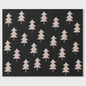 Moderne Kerstboom Inpakpapier – Trendy Boho (Vlak)