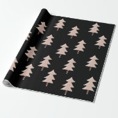 Moderne Kerstboom Inpakpapier – Trendy Boho (Uitgerold)