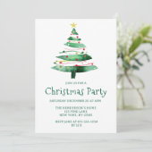 MODERNE KERSTBOOM KAART (Staand voorkant)