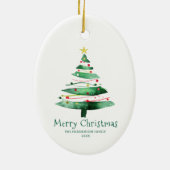 MODERNE KERSTBOOM KERAMISCH ORNAMENT (Achterkant)