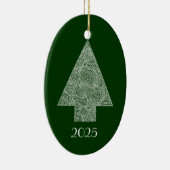Moderne Kerstboom Keramisch Ornament (Rechts)
