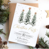 Moderne Kerstboom Kerstfeest uitnodiging