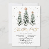 Moderne Kerstboom Kerstfeest uitnodiging (Voorkant)