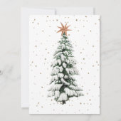 Moderne Kerstboom Kerstfeest uitnodiging (Achterkant)