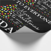 Moderne kerstboom, kerstpapier cadeaupapier (Hoek)