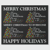 Moderne kerstboom, kerstpapier cadeaupapier (Vlak)