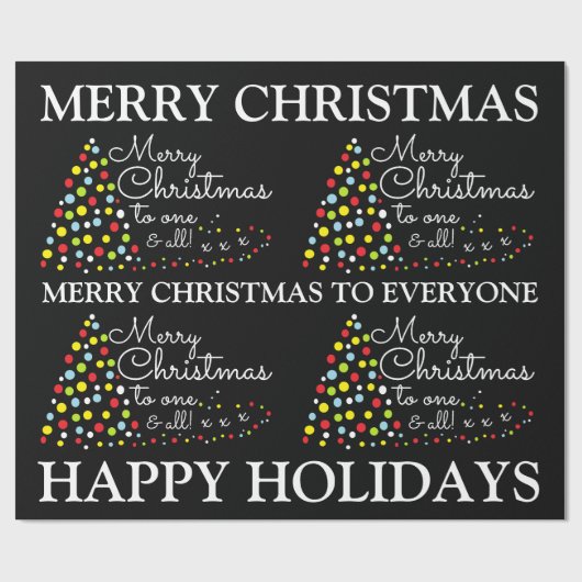 Moderne kerstboom, kerstpapier cadeaupapier (Vlak)