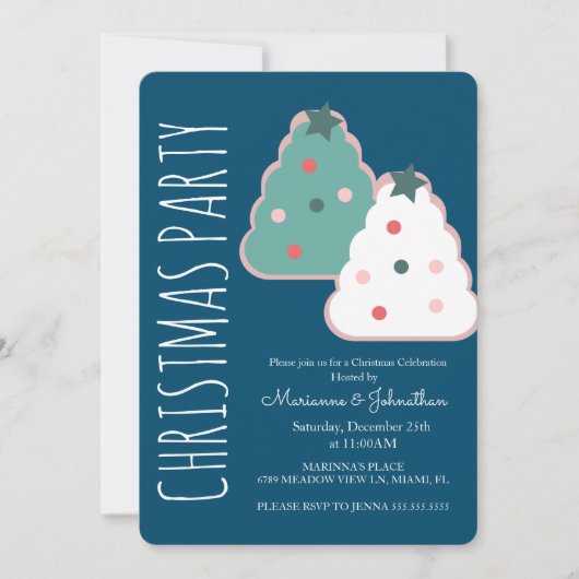 Moderne kerstboom Koekkerfeestdag Kaart (Voorkant)