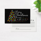 Moderne kerstboom, Letter voor Kerstman Visitekaartje (Bureau)