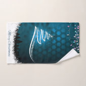 Moderne Kerstboom & Licht Patroon Bad Handdoek (Handdoek)