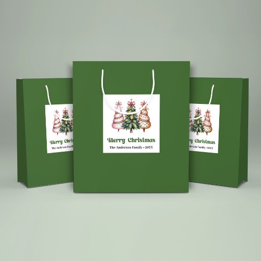 Moderne Kerstboom Luipaardprint Cadeautas Custo