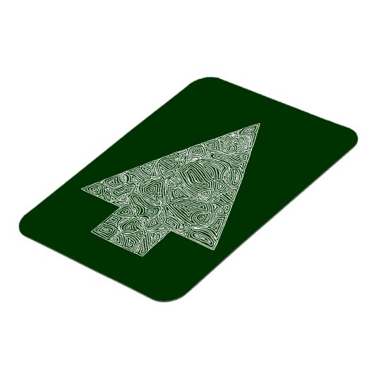 Moderne kerstboom magneet (Linkerzijde)