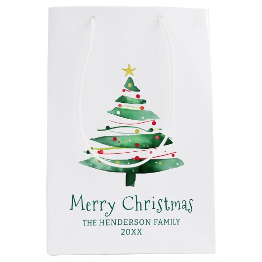 MODERNE KERSTBOOM MEDIUM CADEAUZAKJE (Voorkant)