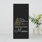 Moderne kerstboom, menu Kerstfeest (Staand voorkant)