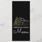 Moderne kerstboom, menu Kerstfeest (Voorkant)