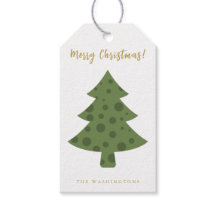 Moderne kerstboom met kalligrafie