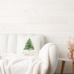 Moderne kerstboom met Waterverf Kussen