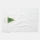 Moderne kerstboom met Waterverf Theedoek (Horizontaal)