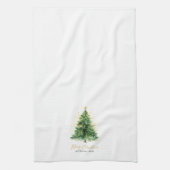 Moderne kerstboom met Waterverf Theedoek (Verticaal)