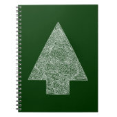 Moderne kerstboom notitieboek (Voorkant)