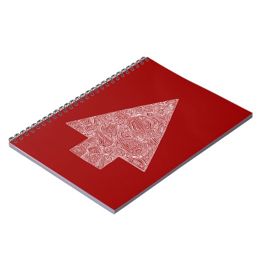 Moderne kerstboom notitieboek (Linkerzijde)