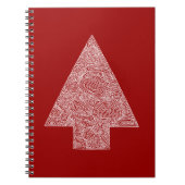 Moderne kerstboom notitieboek (Voorkant)