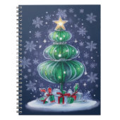 Moderne kerstboom notitieboek (Voorkant)