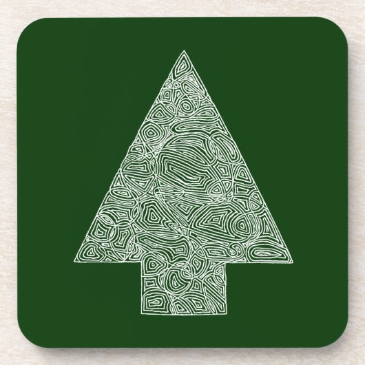 Moderne kerstboom onderzetter (Voorkant)
