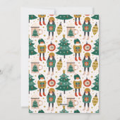 Moderne Kerstboom Ornamenten Chocolade Foto Feestdagenkaart (Achterkant)